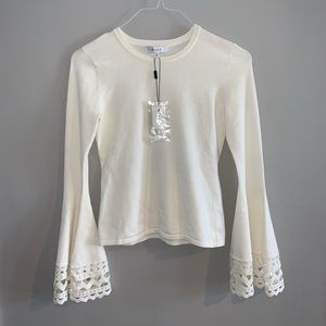 MILLY white sweater